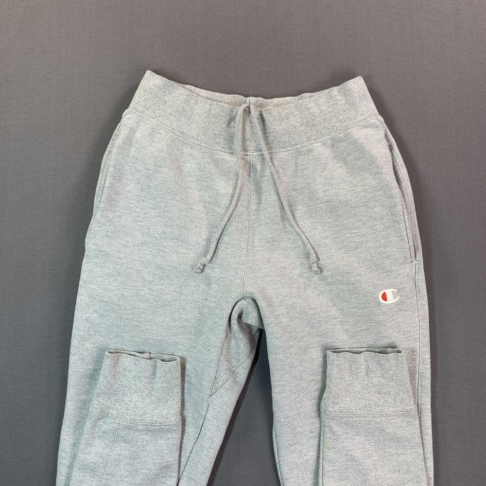 Champion Reverse Weave Sweatpants Men SM 28x31 Gray Fleece Cargo Joggers Tapered
